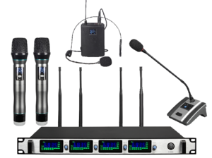 four Channel wireless microphone
